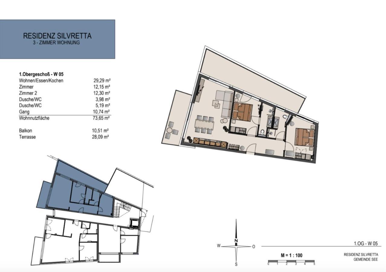 Das Luxurioese Chalet-Apartment In Der Residenz Silvretta - Inklusive Silvretta Card Premium See Eksteriør billede